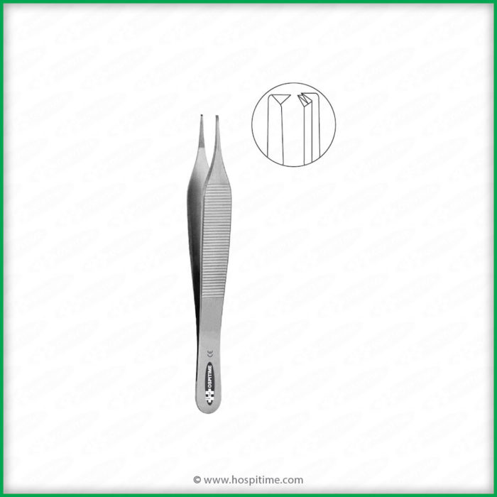 Adson dissecting forceps, an example product photograph