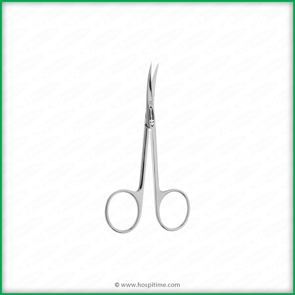 Fine Iris Scissors Curved-Hospitime India Surgical Instruments Manufacturer-Delhi