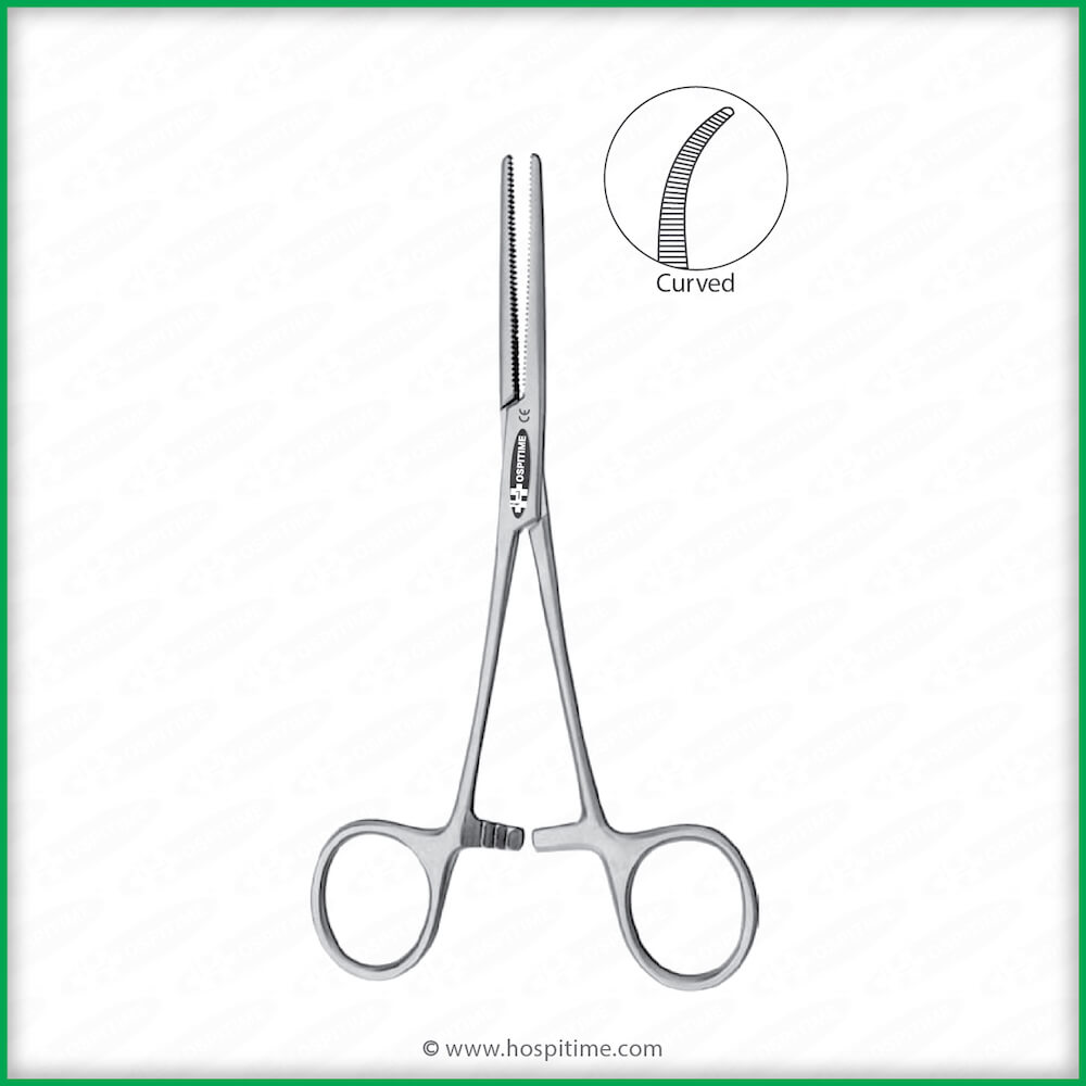 Spencerwells Artery Forceps Curved, Hospitime India Surgical Instruments Manufacturer, Delhi