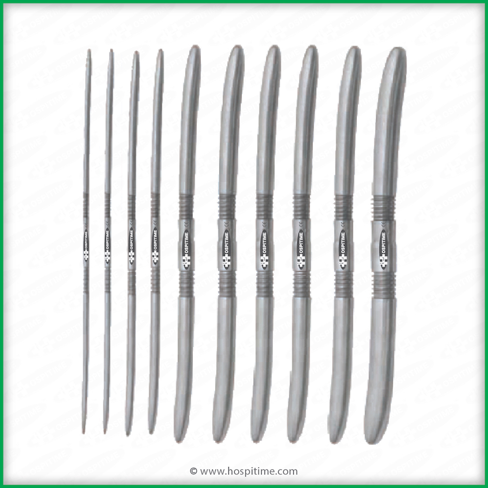 Uterine Hegar Dilators set of 10 Hospitime India Surgical Instruments Manufacturer Delhi