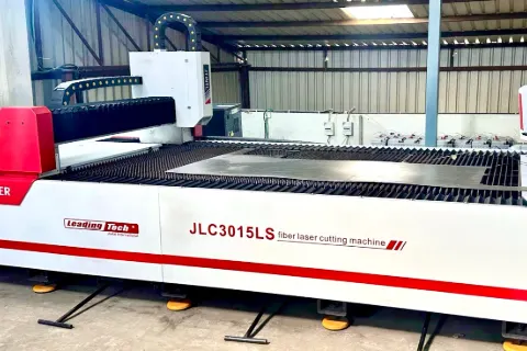 Jiatai Laser JLC3015LS fiber laser cutting machine at Hospitime manufacturing unit