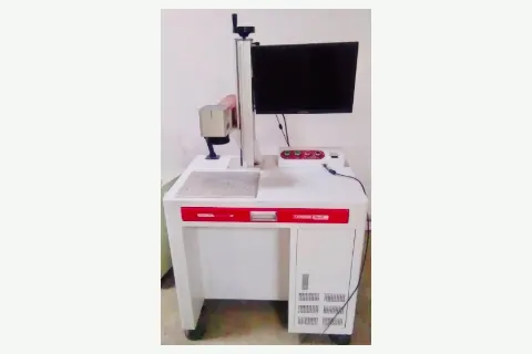 Laser marking workstation at Hospitime facility