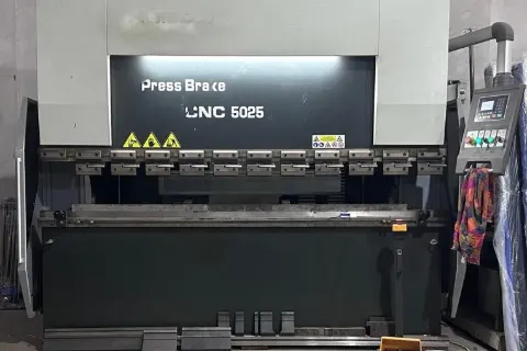 Press brake forming machine at Hospitime manufacturing unit