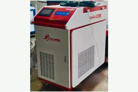 Laser welding machine at Hospitime manufacturing facility